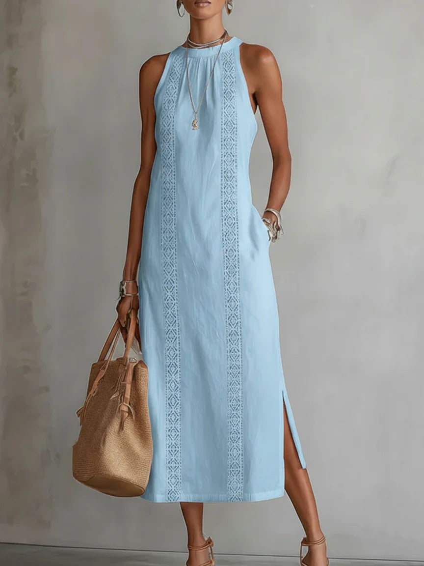 Women's Midi Dress with Sculpting Bodycon Fit and Lace-Up – Hale New York
